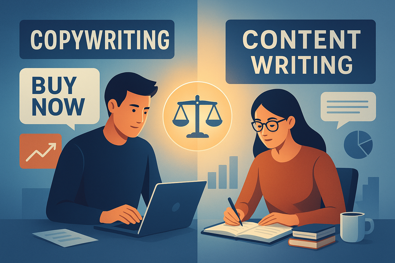 Copywriting vs. Content Writing: What's the Difference?