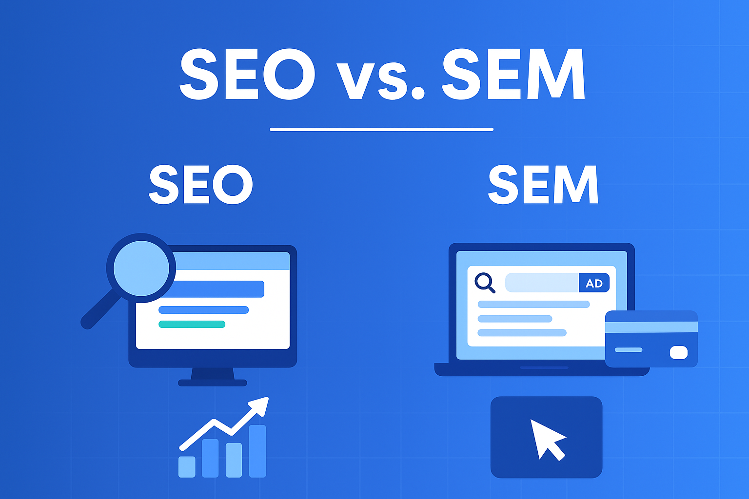 SEO vs. SEM: What Is the Difference Between SEO and SEM?